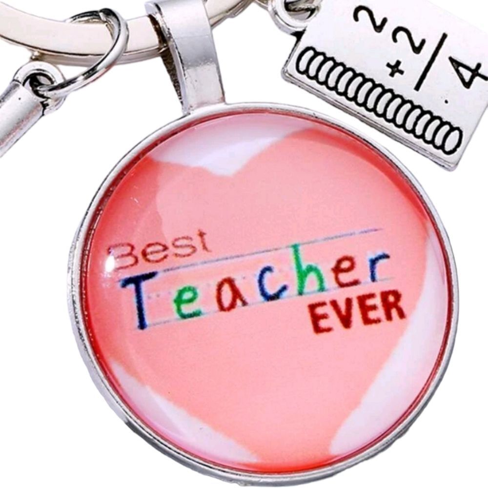 Best Teacher Ever 🍎 Keychain - Picture 2 of 3